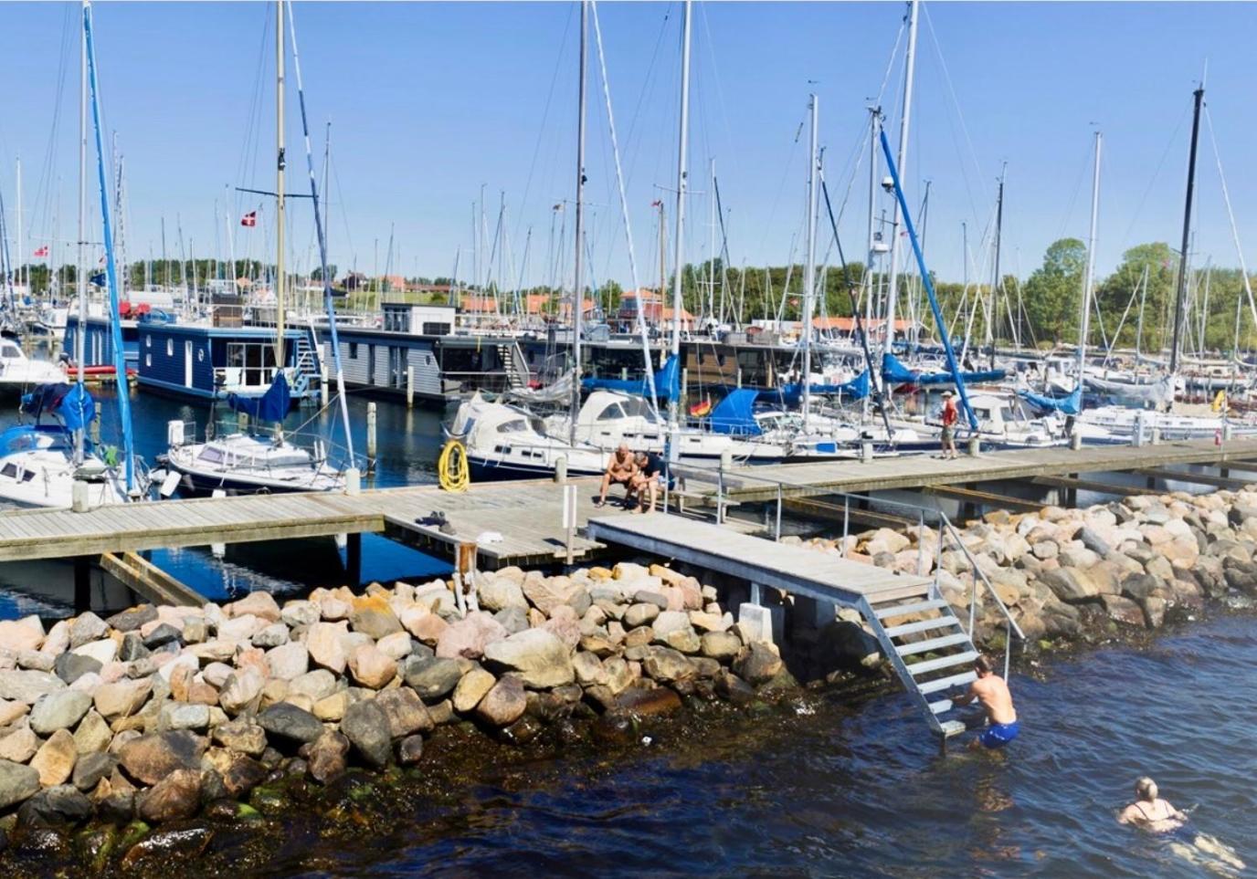 Hotel Hausboot-Lafe Flensburger Foerde Egernsund Exterior foto
